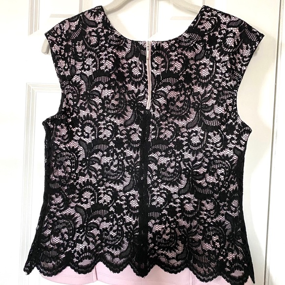 ROBERT RODRIGUEZ•black lace sleeveless shell top 6 NWT - Picture 3 of 7